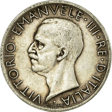 Coin, Italy, Vittorio Emanuele III, 5 Lire, 1929, Rome, EF(40-45), Silver