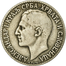Moeda, Jugoslávia, Alexander I, 2 Dinara, 1923, VF(30-35), Níquel-Bronze, KM:6