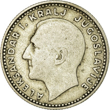 Coin, Yugoslavia, Alexander I, 10 Dinara, 1931, VF(30-35), Silver, KM:10