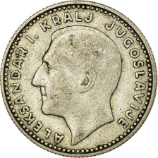 Coin, Yugoslavia, Alexander I, 10 Dinara, 1931, VF(30-35), Silver, KM:10