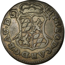 Coin, LIEGE, John Theodore, Liard, 1750, Liege, EF(40-45), Copper, KM:155