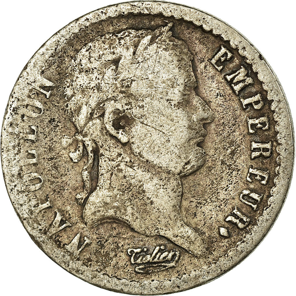 Münze, Frankreich, Napoléon I, 1/2 Franc, 1810, Paris, SGE+, Silber, KM:691.1