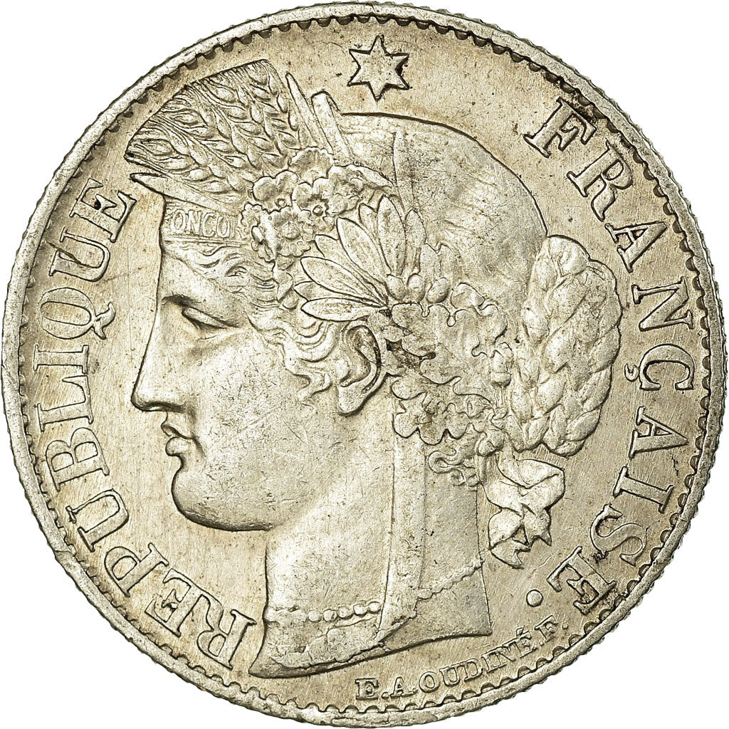 Coin, France, Cérès, 50 Centimes, 1895, Paris, AU(50-53), Silver, KM:834.1