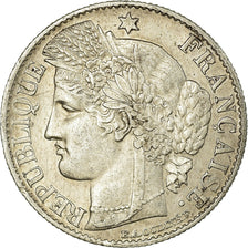 Moneta, Francja, Cérès, 50 Centimes, 1895, Paris, AU(50-53), Srebro, KM:834.1