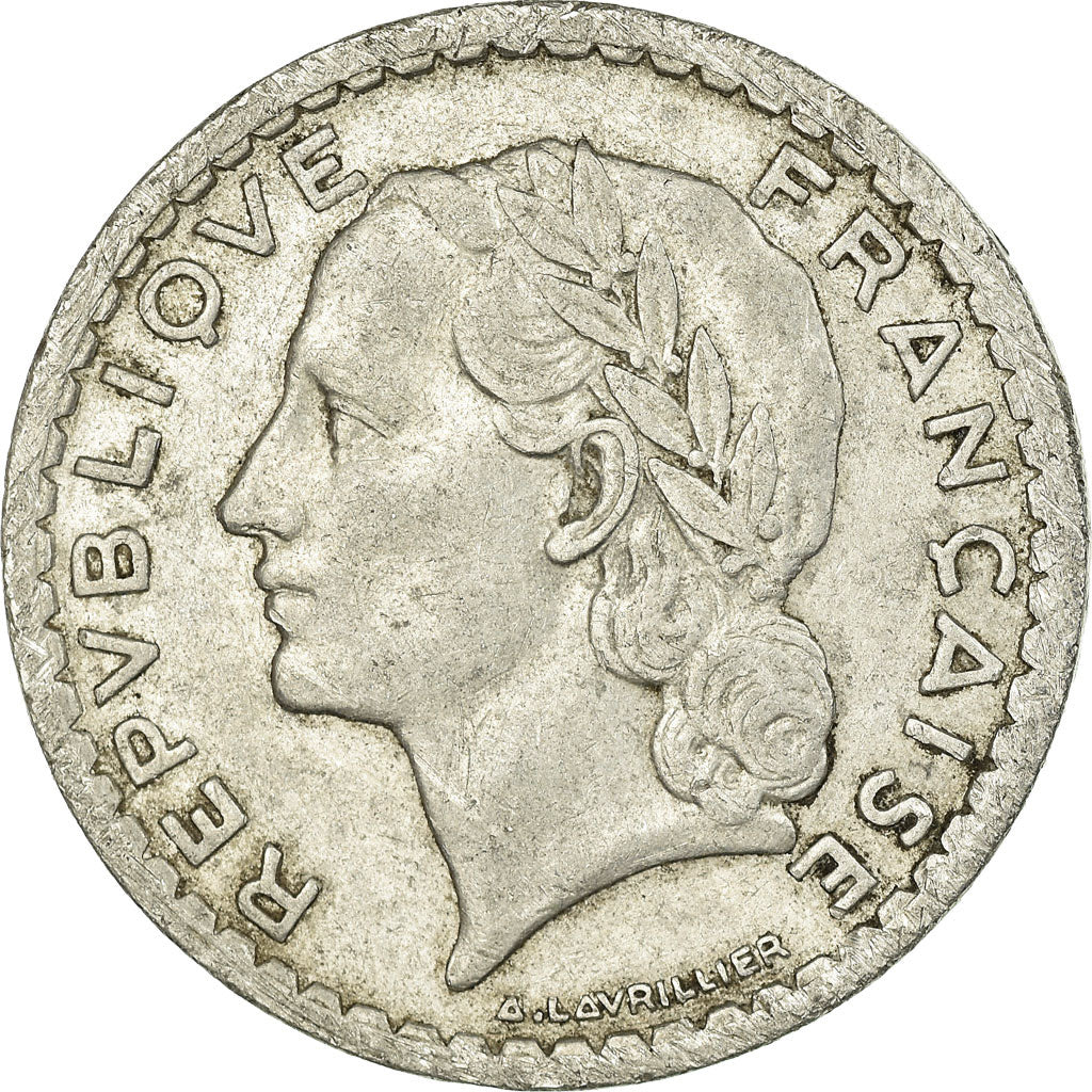 Monnaie, France, Lavrillier, 5 Francs, 1948, Beaumont - Le Roger, TB+