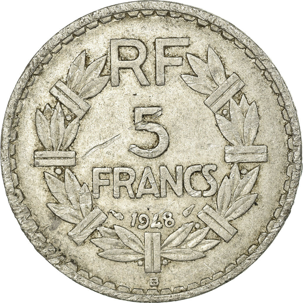 Monnaie, France, Lavrillier, 5 Francs, 1948, Beaumont - Le Roger, TB+