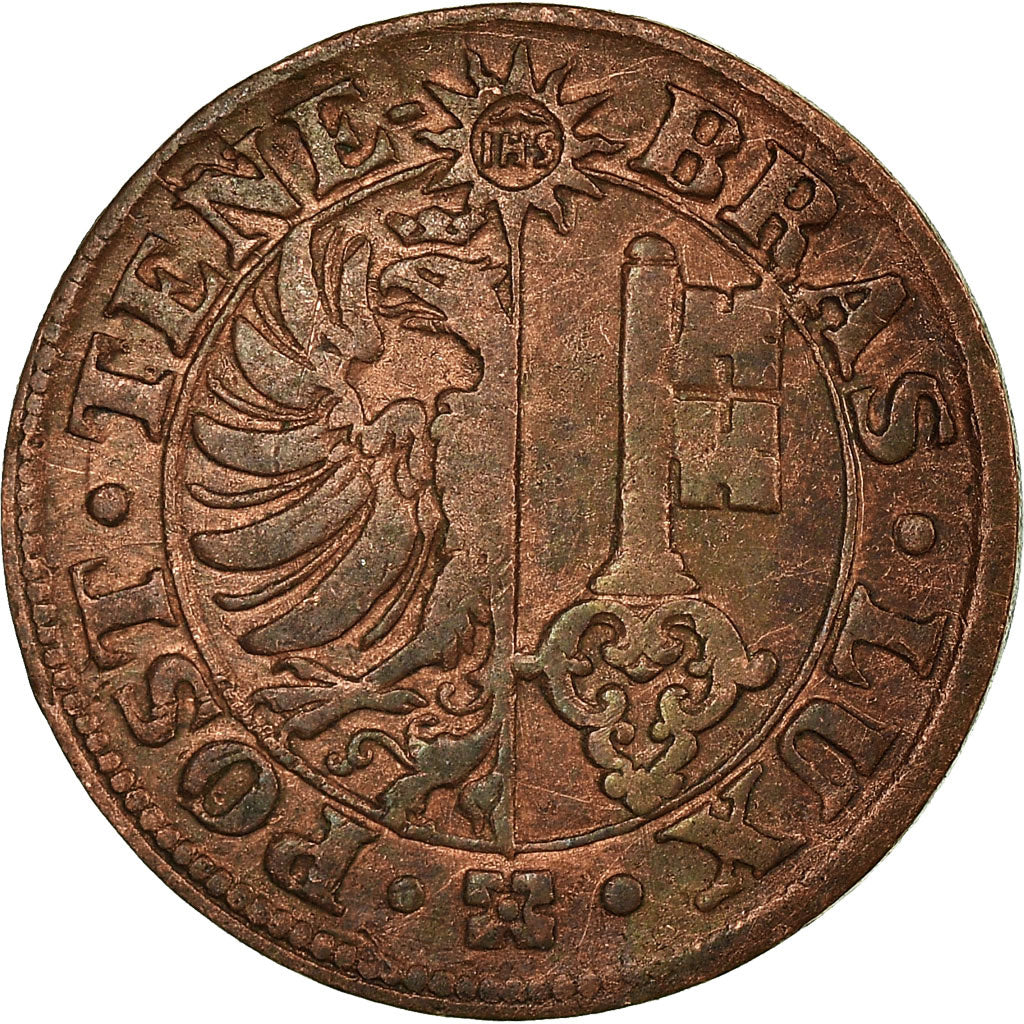 Coin, SWISS CANTONS, GENEVA, Centime, 1840, Bern, EF(40-45), Copper, KM:130