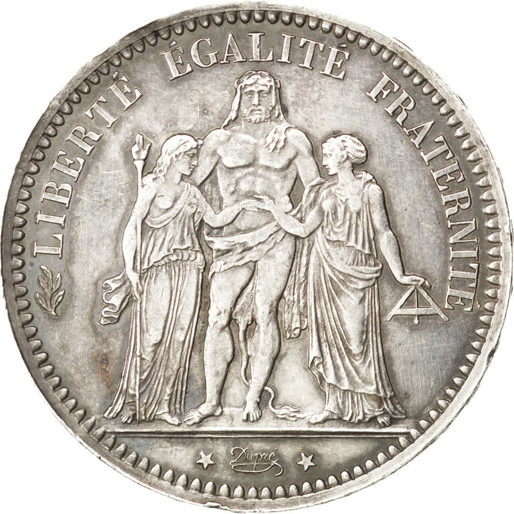 Troisième République, 5 Francs Hercule, 1873 A, KM 820.1