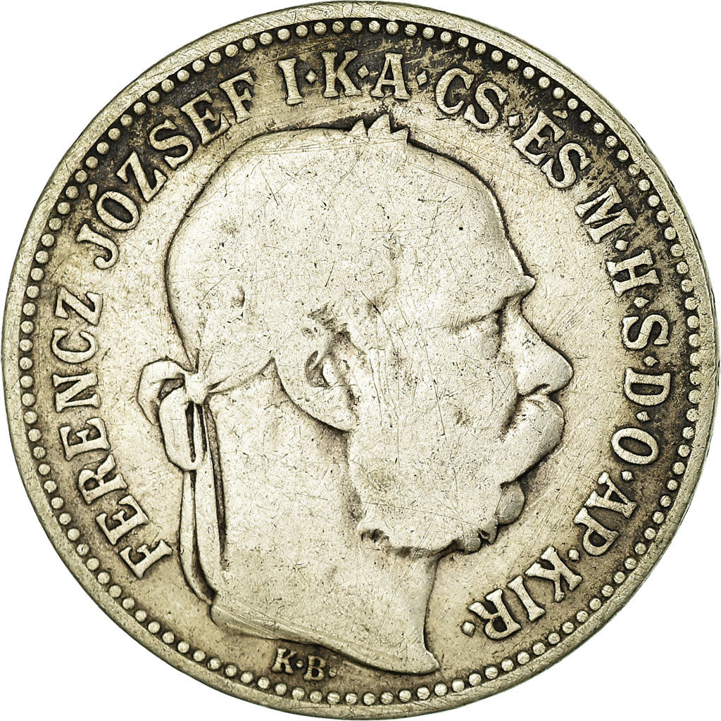Coin, Austria, Franz Joseph I, Corona, 1893, VF(20-25), Silver, KM:2804