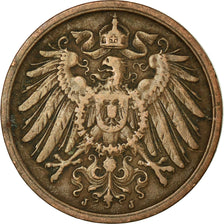 Coin, GERMANY - EMPIRE, Wilhelm II, 2 Pfennig, 1907, Hambourg, EF(40-45)