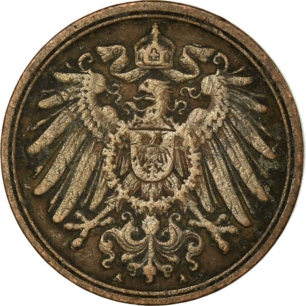 Moeda, ALEMANHA - IMPÉRIO, Wilhelm II, Pfennig, 1905, Berlin, VF(30-35), Cobre