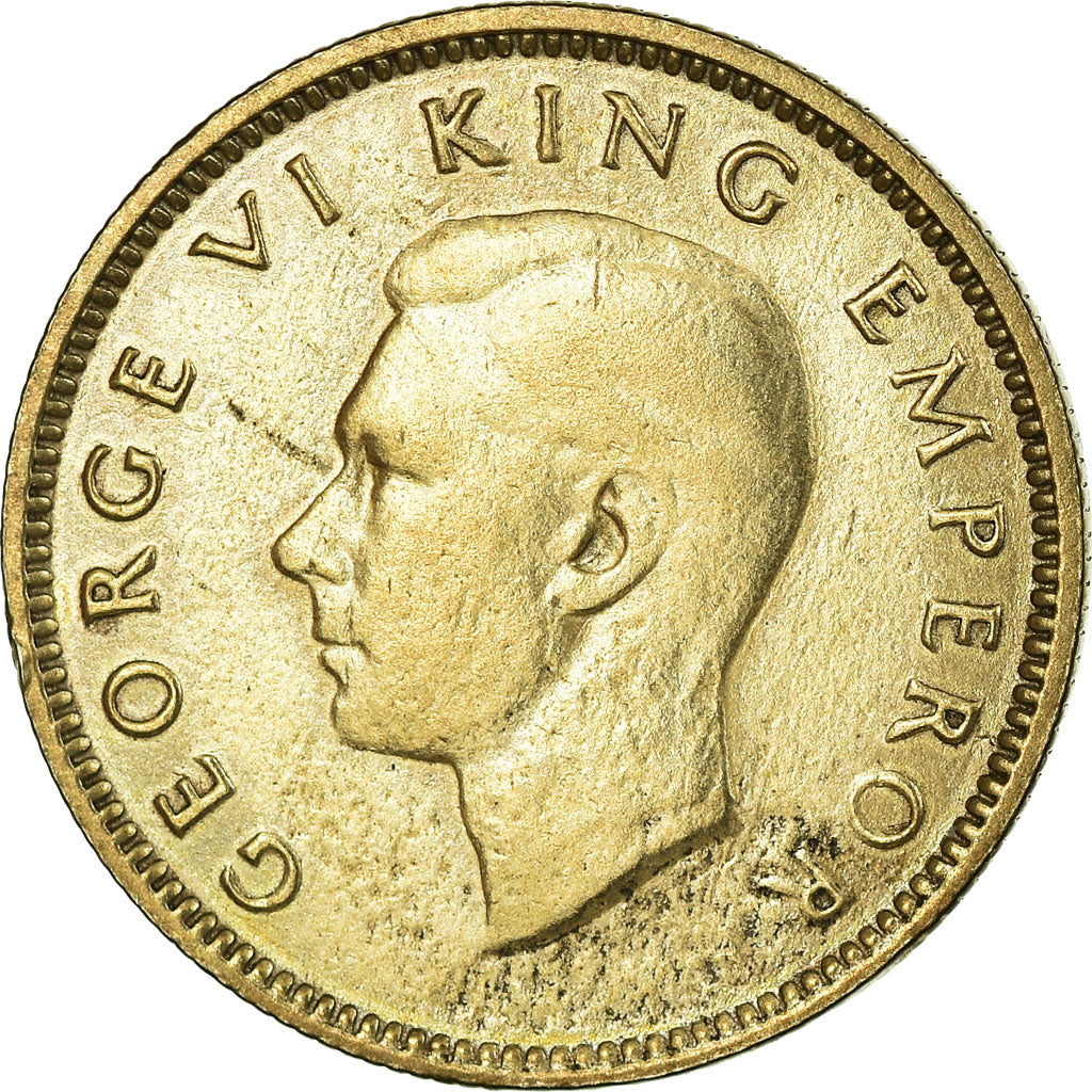 Münze, Neuseeland, George VI, 6 Pence, 1937, SS, Silber, KM:8