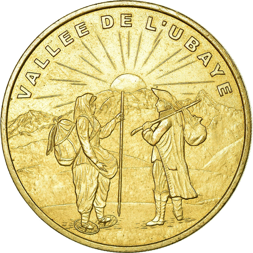 Francia, Token, Jetón turístico, Barcelonnette - Vallée de l'Ubaye, 2001