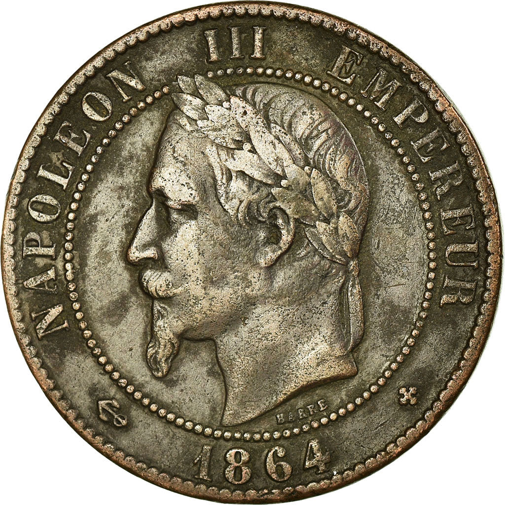 Coin, France, Napoleon III, Napoléon III, 10 Centimes, 1864, Strasbourg