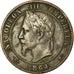 Moeda, França, Napoleon III, Napoléon III, 10 Centimes, 1864, Strasbourg