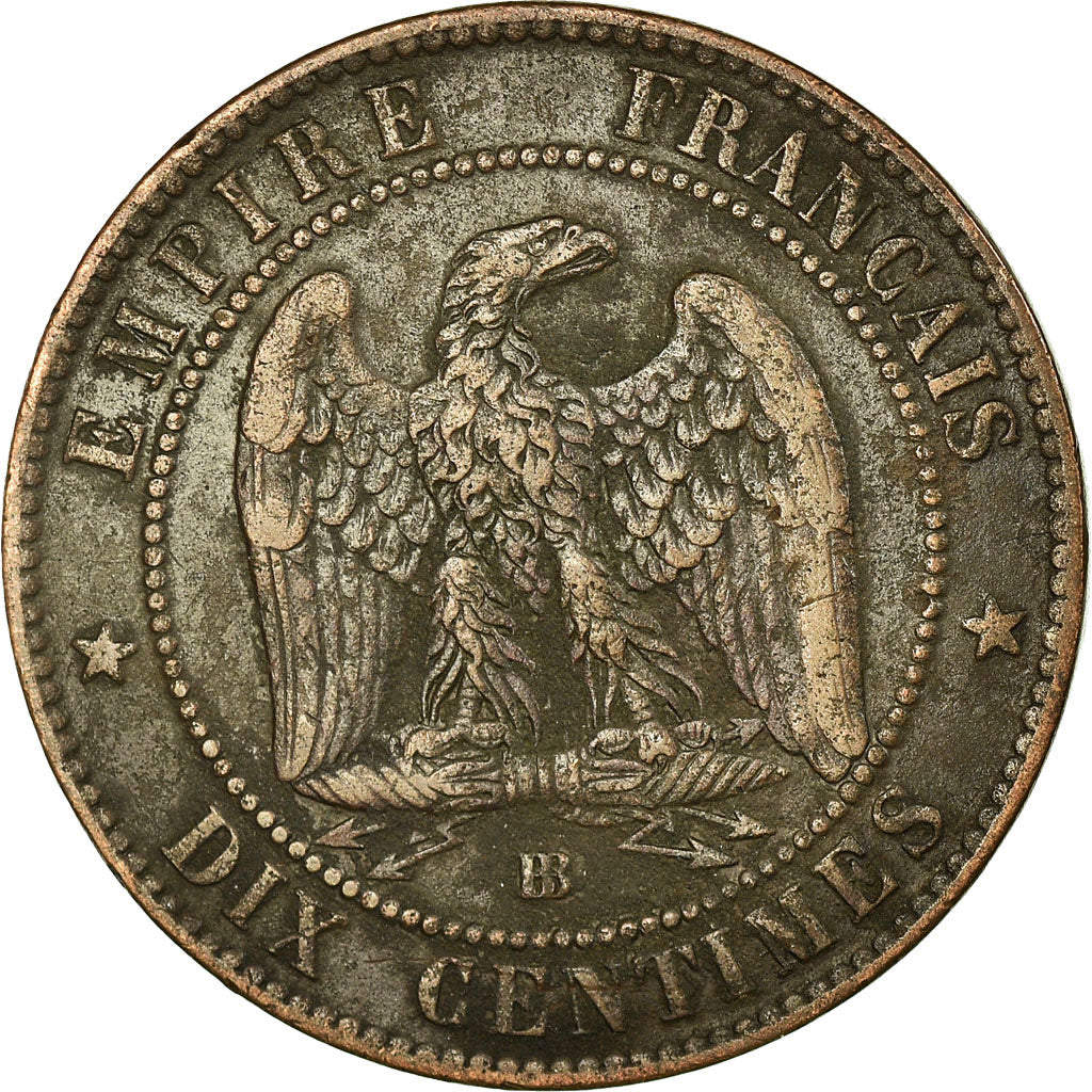Coin, France, Napoleon III, Napoléon III, 10 Centimes, 1864, Strasbourg