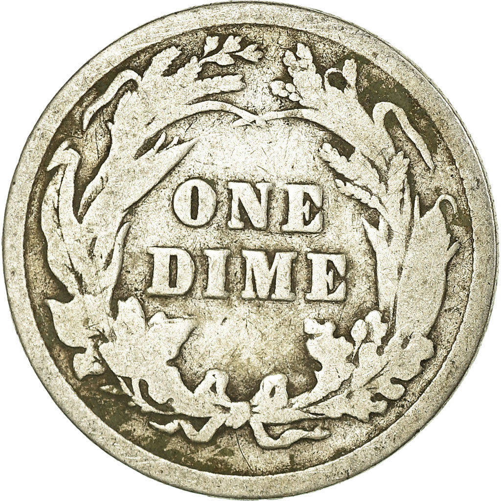 Coin, United States, Barber Dime, Dime, 1898, U.S. Mint, Philadelphia, F(12-15)