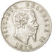 ITALY, 5 Lire, 1870, Milan, KM #8.3, EF(40-45), Silver, 24.94