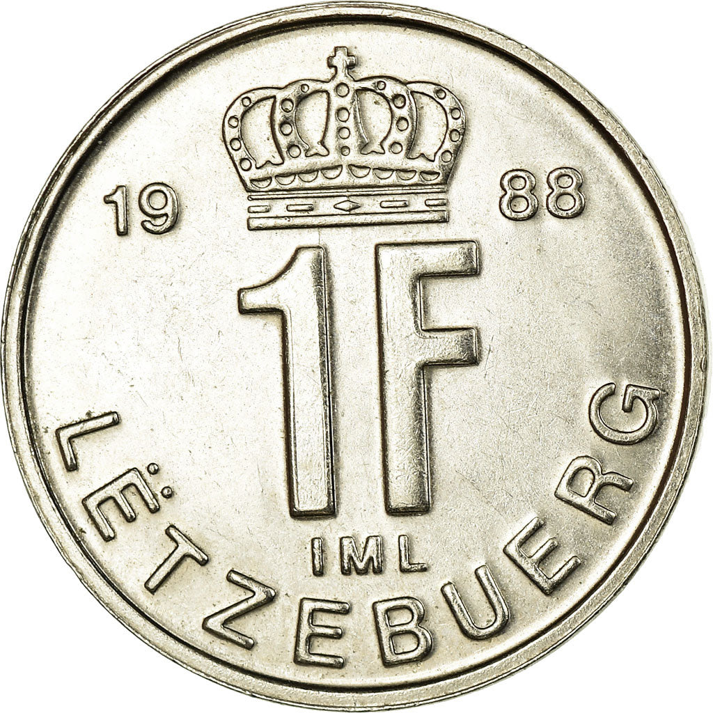 Monnaie, Luxembourg, Jean, Franc, 1988, SPL, Nickel plated steel, KM:63