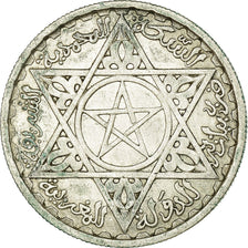 Coin, Morocco, Mohammed V, 100 Francs, AH 1372/1953, Paris, EF(40-45), Silver