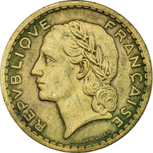 Moneta, Francja, Lavrillier, 5 Francs, 1946, Paris, VF(30-35), Aluminium-Brąz