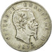 Coin, Italy, Vittorio Emanuele II, 5 Lire, 1873, Milan, EF(40-45), Silver