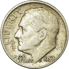 Coin, United States, Roosevelt Dime, Dime, 1957, U.S. Mint, Denver, EF(40-45)