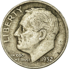 Moneta, Stati Uniti, Roosevelt Dime, Dime, 1952, U.S. Mint, Denver, MB+