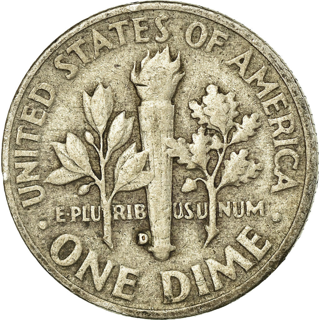 Moneta, Stati Uniti, Roosevelt Dime, Dime, 1952, U.S. Mint, Denver, MB+