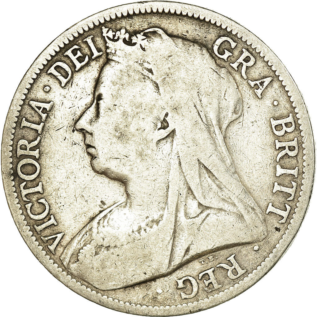 Coin, Great Britain, Victoria, 1/2 Crown, 1897, VF(20-25), Silver, KM:782