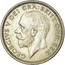 Coin, Great Britain, George V, Shilling, 1928, AU(55-58), Silver, KM:833