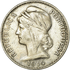 Münze, Portugal, 50 Centavos, 1914, SS, Silber, KM:561