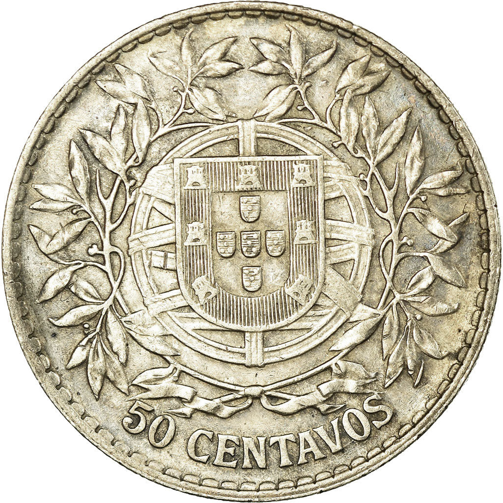 Münze, Portugal, 50 Centavos, 1914, SS, Silber, KM:561