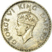 Moneta, INDIE BRYTYJSKIE, George VI, Rupee, 1938, AU(50-53), Srebro, KM:555
