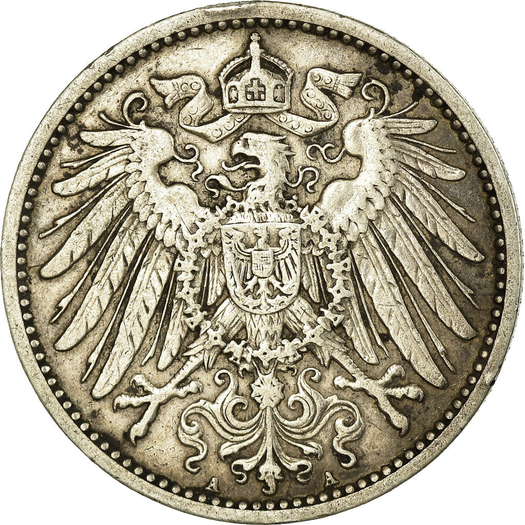 Moeda, ALEMANHA - IMPÉRIO, Wilhelm II, Mark, 1909, Berlin, EF(40-45), Prata