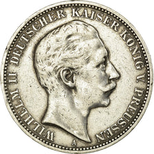 Coin, German States, PRUSSIA, Wilhelm II, 3 Mark, 1911, Berlin, EF(40-45)
