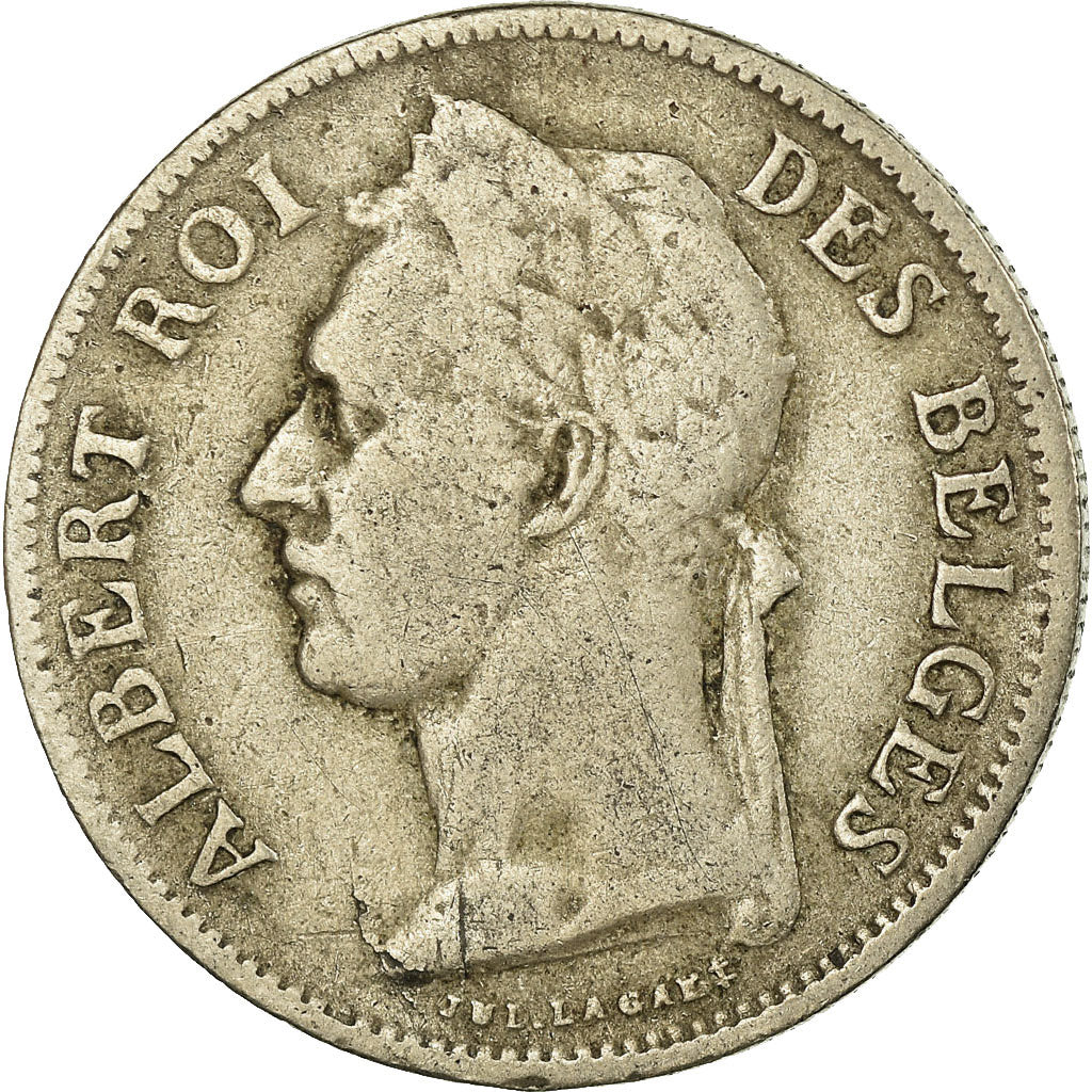 Coin, Belgian Congo, 50 Centimes, 1929, VF(20-25), Copper-nickel, KM:22