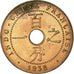 Monnaie, FRENCH INDO-CHINA, Cent, 1938, Paris, TTB, Bronze, KM:12.1