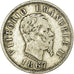 Monnaie, Italie, Vittorio Emanuele II, 50 Centesimi, 1867, Milan, TB, Argent