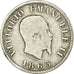 Monnaie, Italie, Vittorio Emanuele II, 50 Centesimi, 1863, Milan, TB, Argent