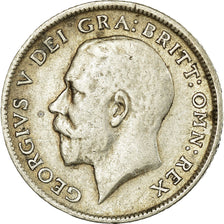 Moneta, Gran Bretagna, George V, 6 Pence, 1916, BB, Argento, KM:815