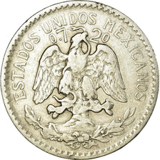 Coin, Mexico, 50 Centavos, 1920, Mexico City, EF(40-45), Silver, KM:447