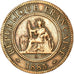 Coin, FRENCH INDO-CHINA, Cent, 1885, Paris, VF(30-35), Bronze, KM:1