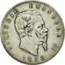Monnaie, Italie, Vittorio Emanuele II, 5 Lire, 1876, Rome, TB+, Argent, KM:8.4