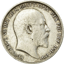 Coin, Great Britain, Edward VII, 6 Pence, 1910, VF(30-35), Silver, KM:799