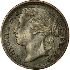 Monnaie, Grande-Bretagne, Victoria, 1/3 Farthing, 1881, TTB, Bronze, KM:750