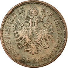 Coin, Austria, Franz Joseph I, 4 Kreuzer, 1861, EF(40-45), Copper, KM:2194