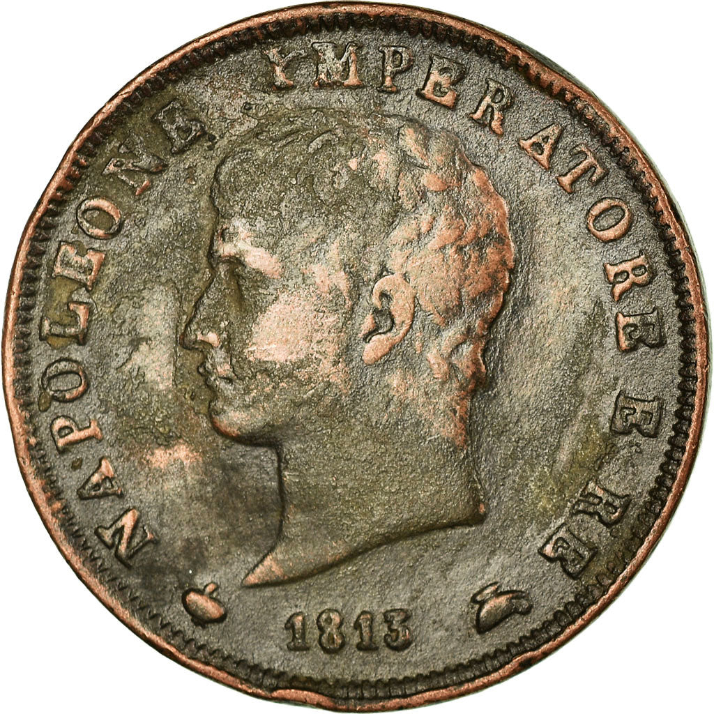 Münze, Italien Staaten, KINGDOM OF NAPOLEON, Napoleon I, Soldo, 1813, Milan