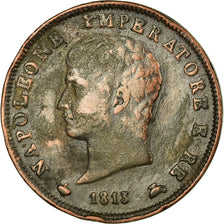 Münze, Italien Staaten, KINGDOM OF NAPOLEON, Napoleon I, Soldo, 1813, Milan