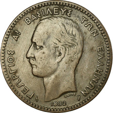Coin, Greece, George I, 10 Lepta, 1882, EF(40-45), Copper, KM:55